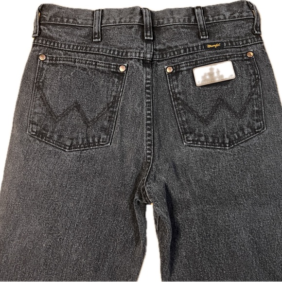 Vintage Black denim wranglers size 29 x 36 - Picture 3 of 8